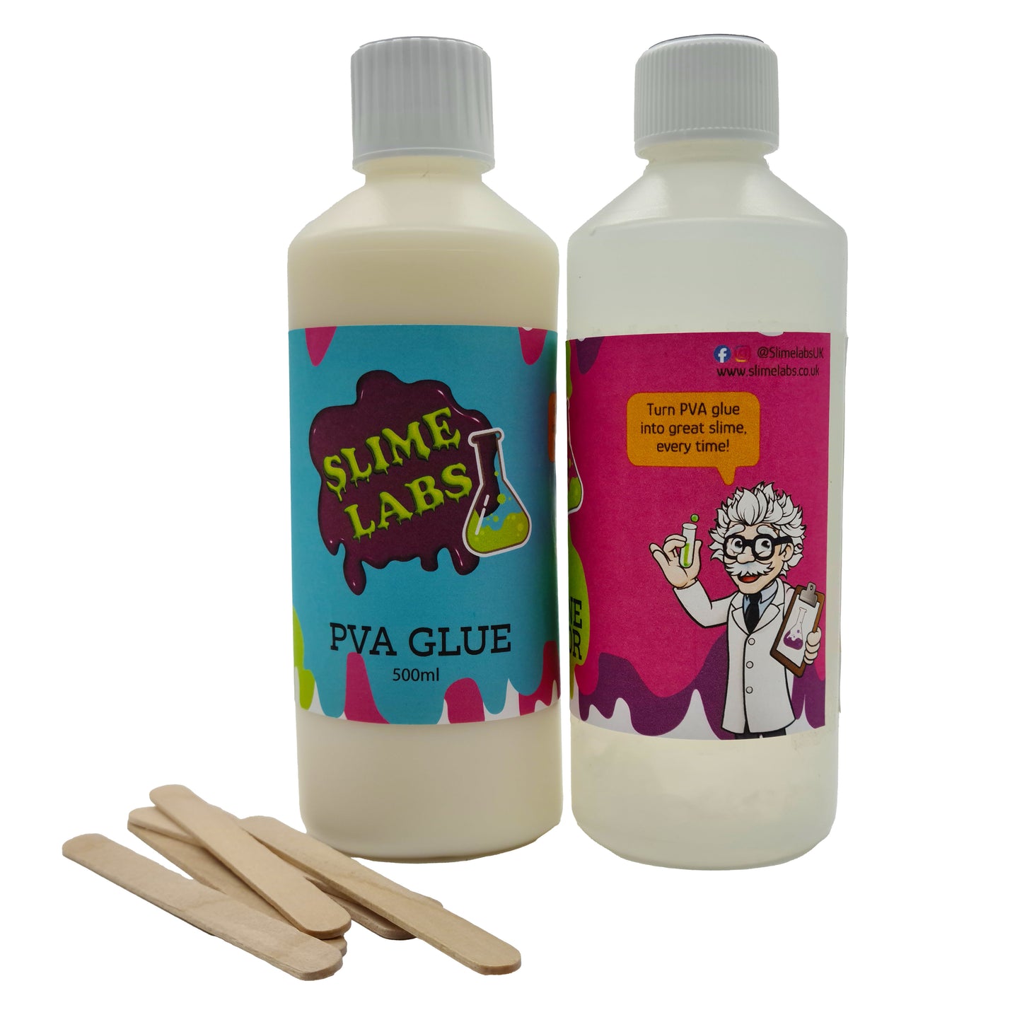 All-in-One Ultimate Slime Activator Bundle 500ml PVA Glue & 550ml Activator