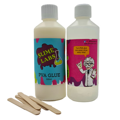 All-in-One Ultimate Slime Activator Bundle 500ml PVA Glue & 550ml Activator